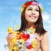 Rengarenk Hawaii Kolye Taç Bileklik Seti 4 Parça (4745) 4