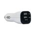 Retro 5V 4A Çift USB Araç Şarj Adaptör Beyaz 1