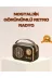 Retro Bluetooth Radyo – Nostaljik Tasarım, TF Kart ve USB Destekli 1