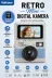 Retro Mini Dijital Kamera 1080P 1.47 İnç Flip Ekranlı Flaşlı Selfie Vlog Kamerası 4GB SD Hediyeli Mavi 1