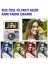 Retro Mini Dijital Kamera 1080P 1.47 İnç Flip Ekranlı Flaşlı Selfie Vlog Kamerası 4GB SD Hediyeli Siyah 4