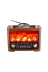 Retro Şömine Tasarımlı Bluetooth Hoparlör FM Radyo USB TF Kart Müzik Çalar 2