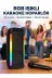 RGB Işıklı Çift Hoparlörlü Taşınabilir Bluetooth Speaker ve Mikrofon Yeni Nesil 2