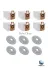 Roboclinic xiaomi X20 max Xiaomi Robot Vacuum X20 Pro / X20 Max Robot Süpürge Uyumlu Yedek Toz Torbası, Mop Paspas -12 Parça 1