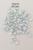 Royaleks RT-RYL-BN24100-20-24 Oya Abiye Bileklik Kolye Pleksi Metalik Plastik Pul Gümüş Renk 24 Gram 285 Adet - Bnc579 1