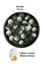 RT-RYL-B-0032-90 90 Adet 10 Mm Polimer Kil Fimo Boncuk Takı Bileklik + 5 Metre Lastikli Misina Hediye - Yin Yang 1
