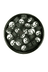 RT-RYL-B-0032-90 90 Adet 10 Mm Polimer Kil Fimo Boncuk Takı Bileklik + 5 Metre Lastikli Misina Hediye - Yin Yang 3