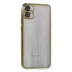 Samsung Galaxy A05 Kılıf Razer Lensli Silikon - Gold 1