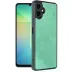 Samsung Galaxy A06 Kılıf Aras Deri Kapak - Koyu Yeşil 1