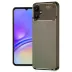 Samsung Galaxy A06 Kılıf Auto Focus Karbon Kapak - Kahverengi 1