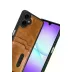 Samsung Galaxy A07 4g Sara Kartvizitli Deri Kılıf - Taba 2