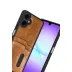 Samsung Galaxy A07 4g Sara Kartvizitli Deri Kılıf - Taba 2