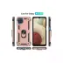 Samsung Galaxy A22 Kılıf Sofya Yüzüklü Silikon Kapak - Rose 3