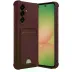 Samsung Galaxy A36 Kılıf Kelvin Kartvizitli Silikon - Bordo 1