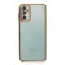 Samsung Galaxy M23 Kılıf Razer Lensli Silikon - Gold 1