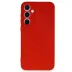 Samsung Galaxy S24 Fe Kılıf Nano İçi Kadife Silikon - Kırmızı 4