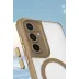Samsung Galaxy S25 Kılıf Enka Magsafe Silikon Kılıf - Şeffaf 2