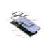 Samsung Galaxy Z Flip 3 Kılıf Belt Flip Kapak - Siyah 2
