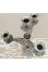 SANAT TACİRİ 775071028 4 Lü Gümüş Kaplama Mumluk Metal Şamdan Pirinç Mumluk 3