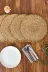 SET-1717-4 Seagrass Hasır Yuvarlak Amerikan Servis Supla Gold 4 Lü 4