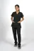 SEZA TEKSTİL 150500300 Siyah Premium Flex Unisex Likralı Scrubs Doktor Hemşire Üniforma Takım 2