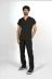 SEZA TEKSTİL 150500300 Siyah Premium Flex Unisex Likralı Scrubs Doktor Hemşire Üniforma Takım 3