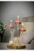 Shabbo Glass 200102 Elips Ayaklı Cam Kandil 3Lü Set Pembe 2