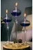 Shabbo Glass Shabbo13000 Elips Şamdan Cam Kandil 3Lü Set Mor Hediyelik Dekoratif Aksesuar 2