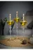 Shabbo Glass SHB0020220009 Ayaklı Drops Düğmeli Şamdan Cam Kandil 3'lü Set Kandil Yağı Üçlü 2