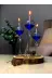 Shabbo Glass SHB0020220010 Drops Ayaklı Cam Kandil 3'lü Set Kandil Yağı 2