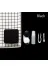 Singularis 2165130000103 Siyah Aynalı Seyahat Lens Kutusu - Solüsyon Kabı Cımbız, Vantuz Aparatı L-R Lens Hazneleri 1