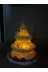SİRİUS3D yıl696635 Noel Ağaç Köyü Dekoratif Tealight Mumluk Yılbaşı Süsleri Cam Ağaç Şeklinde Kış Evi Yeni Yıl Hediyesi 4