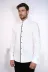 Siyah Çizgi Detay Beyaz Erkek Ata Yaka Gömlek - Wessi - XXL / White 4