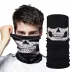 Siyah Renk Dikişsiz Çok Fonksiyonlu Çene Kafatası Yüz Maskesi Baf Buff Bandana Boyunluk Bileklik (4745) 1
