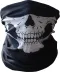 Siyah Renk Dikişsiz Çok Fonksiyonlu Çene Kafatası Yüz Maskesi Baf Buff Bandana Boyunluk Bileklik (4745) 2
