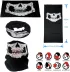Siyah Renk Dikişsiz Çok Fonksiyonlu Çene Kafatası Yüz Maskesi Baf Buff Bandana Boyunluk Bileklik (4745) 3