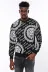 Siyah Taşlı Baskılı Ve Desenli Sweatshirt - Wessi 1