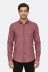 Slim Fit Bordo Desenli Gömlek - Wessi - XL / Bordo 1