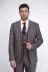 Slim Fit Ekose Bordo Erkek Takım Elbise - Wessi 3