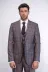 Slim Fit Ekose Bordo Erkek Takım Elbise - Wessi 4