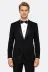 Slim Fit Zebra Desen Siyah Erkek Smokin Ceketi - Wessi 3