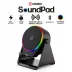 SOUNDPAD 5IN1 - 5W - 2000mAh TEMAS İLE SES YÜKSELTME - TELEFON STAND - USB-C ŞARJ SİYAH İNDİKSİYON S 2