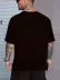Sporda Günlük Hayata Giyilebilir GYM Baskılı Oversize Bisiklet Yaka Erkek T-shirt - Siyah - M - Siyah 2