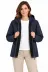 Su Geçirmez Softshell İçi Polar Astarlı Çıkarılabilir Kapüşonlu 4 Cepli Mont Ceket - Lacivert - 4XL - Lacivert 1