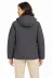 Su Geçirmez Softshell İçi Polar Astarlı Çıkarılabilir Kapüşonlu 4 Cepli Mont Ceket - Füme - 4XL - Füme 2