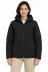 Su Geçirmez Softshell İçi Polar Astarlı Çıkarılabilir Kapüşonlu 4 Cepli Mont Ceket - Siyah - 4XL - Siyah 3