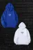 Tarzsokak TYC58URNQN170517245869359 Kadın Erkek Mavi Beyaz Kalp Baskılı Sevgili Çift Kombini 2' Li Set Kapüşonlu Sweatshirt 1