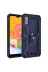 Techaks T11896-TCHS Galaxy A01 Kılıf Kamera Çıkıntılı Standlı Yüzüklü Mıknatıslı Zırh Kapak Vega - Gri 2