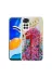 Techaks T23660-TCHS Redmi Note 11 Uyumlu Global Kılıf Simli Desenli Kamera Korumalı Parlak Zore Popy Kapak - Kulübe 1