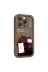 Techaks T32274-TCHS Iphone 15 Pro Max Kılıf Kamera Korumalı Baskılı Arka Yüzey Zore Klas Kapak - Koyu Kahve 1